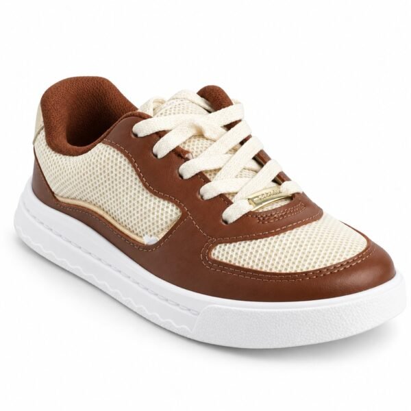 Tênis Infantil Molekinha Off White/Avelã/Dourado 2575.119.31641.109201