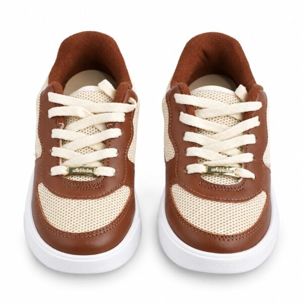 Tênis Infantil Molekinha Off White/Avelã/Dourado 2575.119.31641.109201