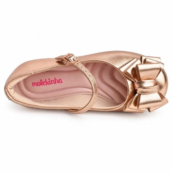 Sapatilha Infantil Molekinha Ouro Rosado 2083.1122.30579.23146