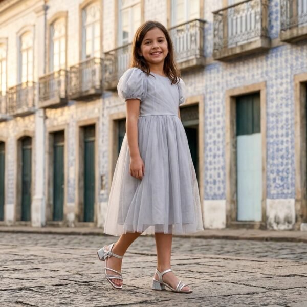 Sandália Infantil Molekinha Prata/Branca 2347.140.30754.97261