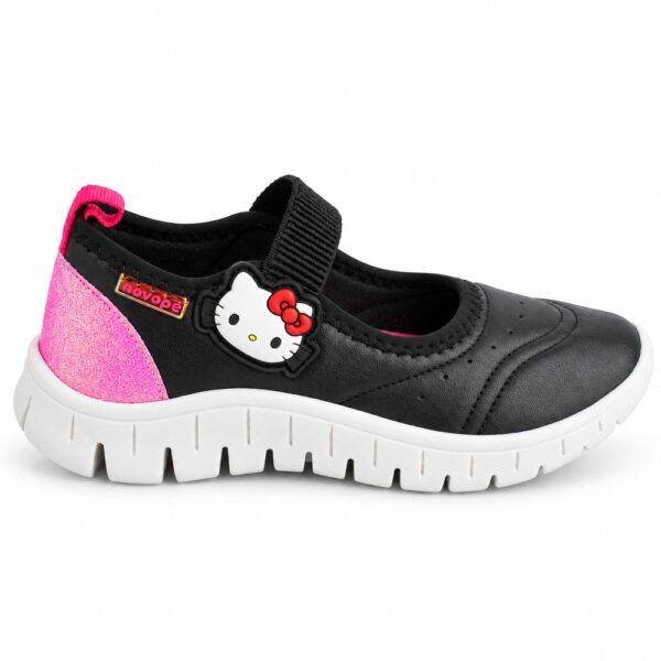 Tênis Infantil Novopé Hello Kitty Preto/Rosa 11046003_5539