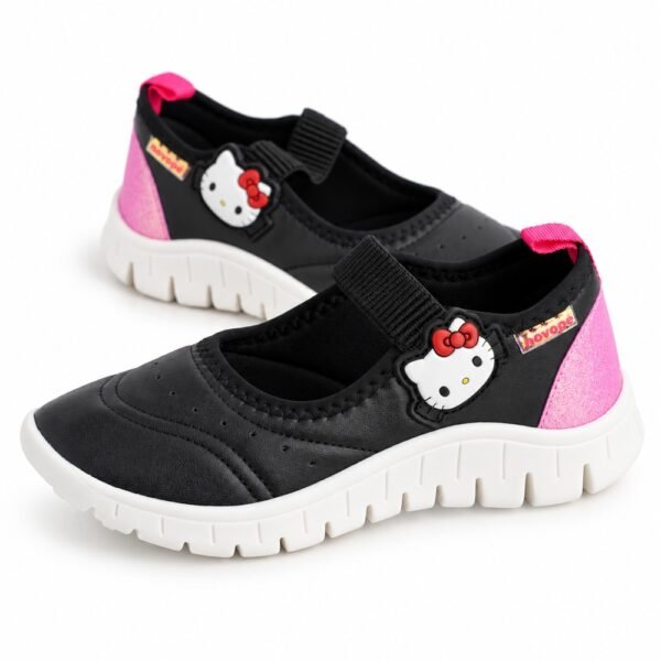 Tênis Infantil Novopé Hello Kitty Preto/Rosa 11046003_5539