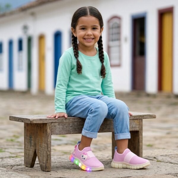 Tênis Infantil Novopé Rosa Pastel/Lavanda 99001075_5728