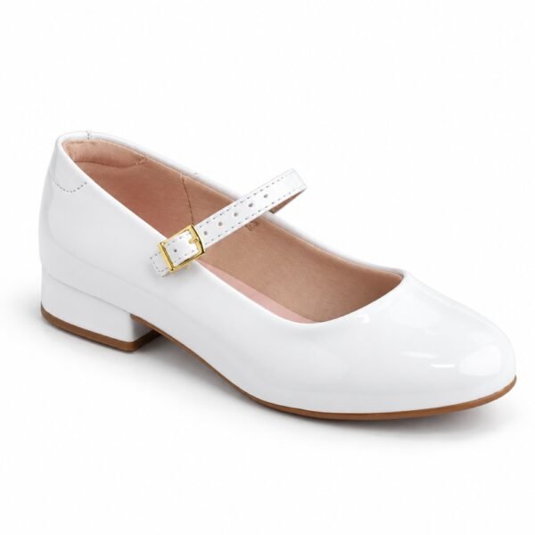Sapato Infantil Molekinha Branco Verniz 2528.101.13488.16072