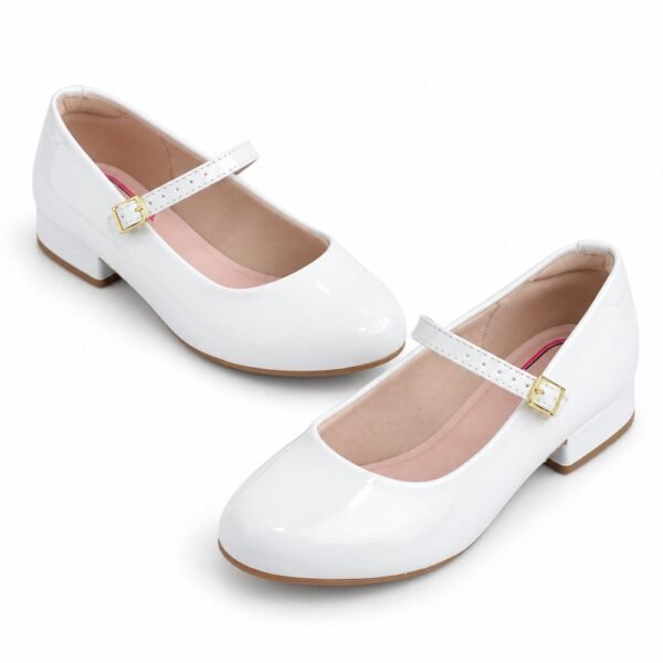Sapato Infantil Molekinha Branco Verniz 2528.101.13488.16072
