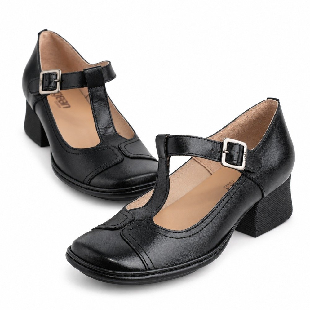 SAPATO BONECA JGEAN - PRETO
