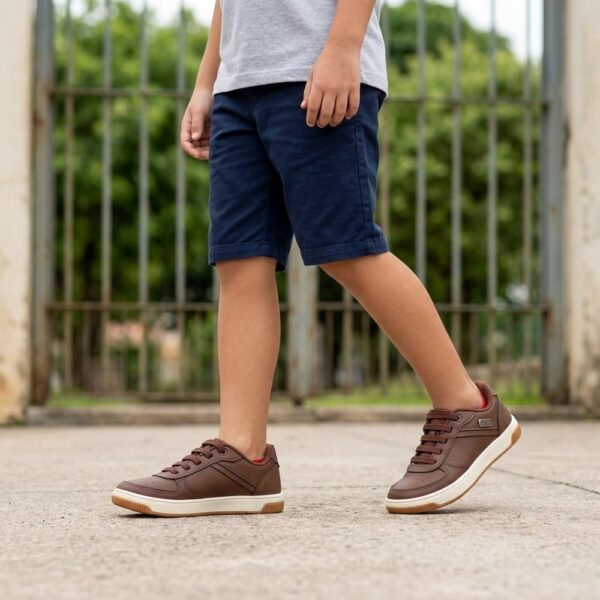 Sapatênis Infantil Menino Kidy K360 Castanho 01103871053