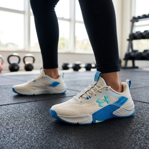 Tênis Feminino Under Armour Tribase Reps 2 SE Off White/Azul 6009888