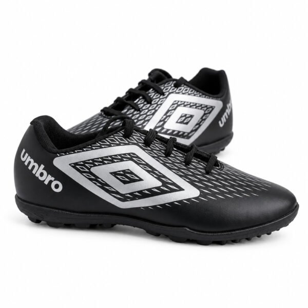 Chuteira Society Umbro X-Diamond Preto e Cinza U01FB00302