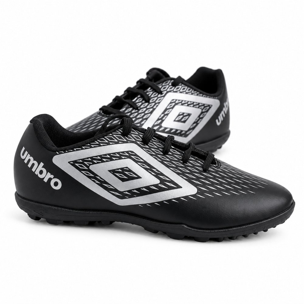 Chuteira Society Umbro X-Diamond Preto e Cinza U01FB00302