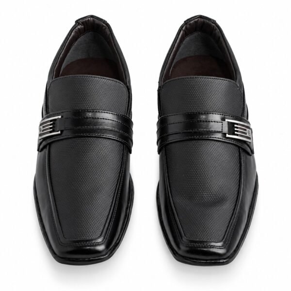 Sapato Masculino Bertelli Social com Enfeite Metálico 70.199 Confort Preto