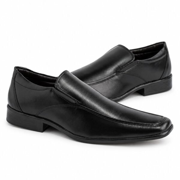 Sapato Masculino Bertelli Social Liso com Elástico 70.188 Confort Preto