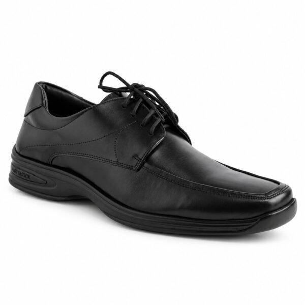 Sapato Masculino Bertelli Anti Shock de Amarrar 35.000 Confort Preto