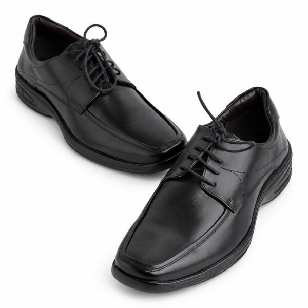 Sapato Masculino Bertelli Anti Shock de Amarrar 35.000 Confort Preto