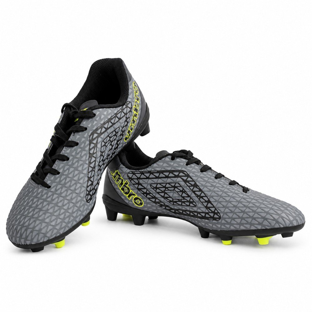 Chuteira Campo Umbro Mutant Grafite Preto e Verde Limão U01FB00223