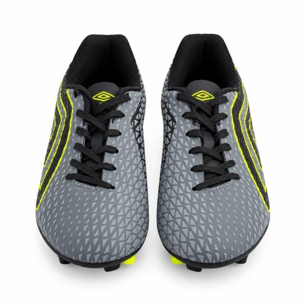 Chuteira Campo Umbro Mutant Grafite Preto e Verde Limão U01FB00223