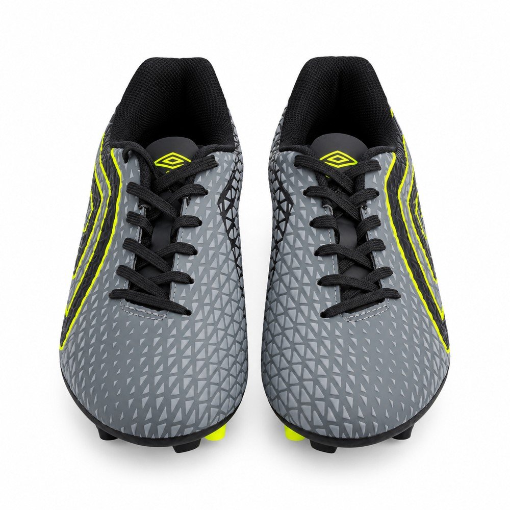 Chuteira Campo Umbro Mutant Grafite Preto e Verde Limão U01FB00223