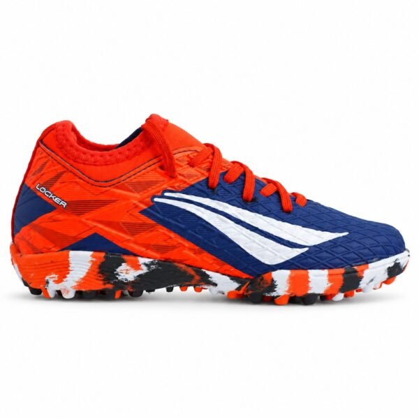 Chuteira Society Infantil Penalty RX Locker Kids Y-3 Marinho/Laranja/Branco