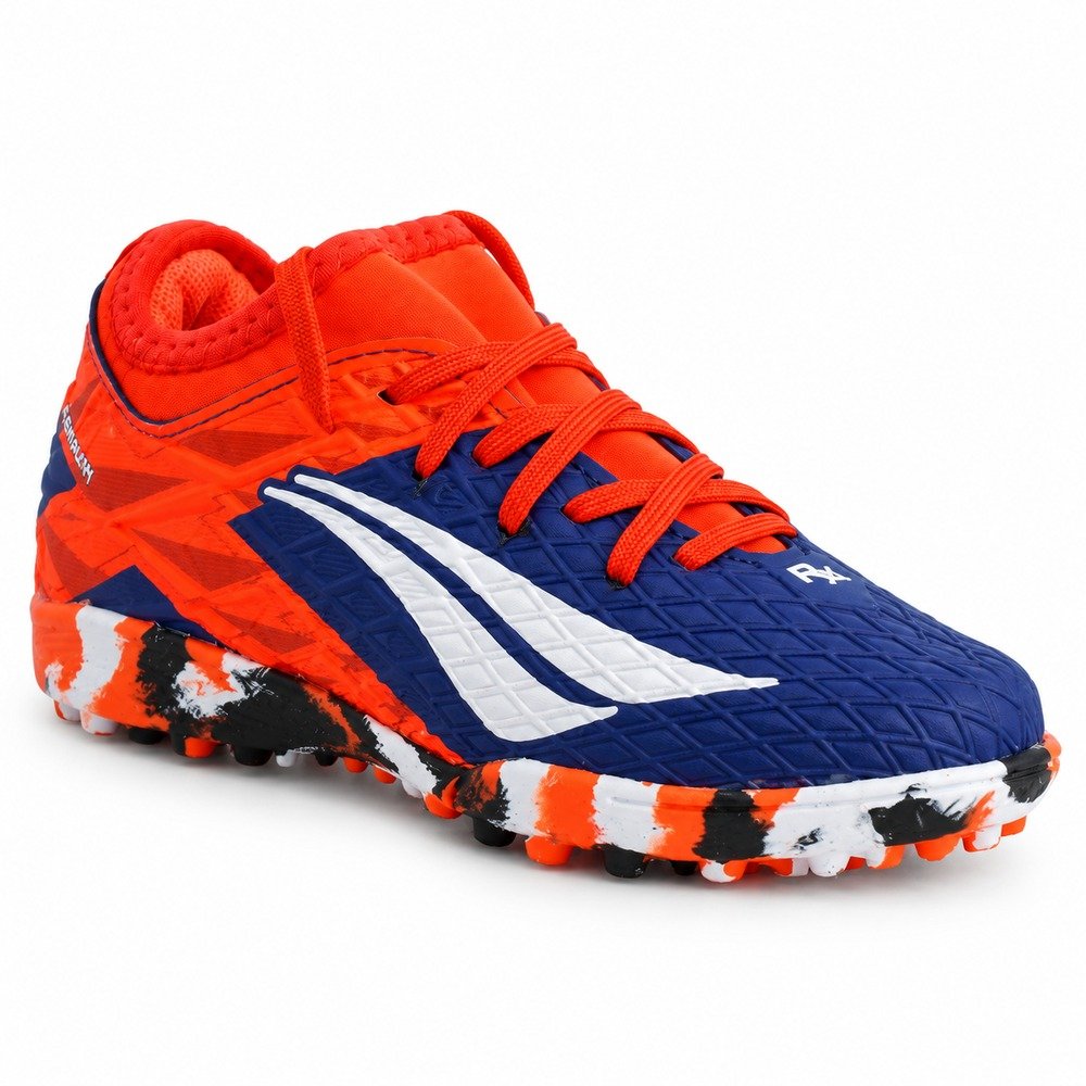 Chuteira Society Infantil Penalty RX Locker Kids Y-3 Marinho/Laranja/Branco