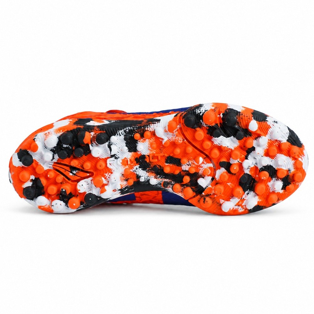 Chuteira Society Infantil Penalty RX Locker Kids Y-3 Marinho/Laranja/Branco