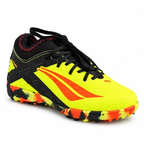 Chuteira Society Infantil Penalty RX Locker Kids Y-3 Amarelo/Laranja/Preto