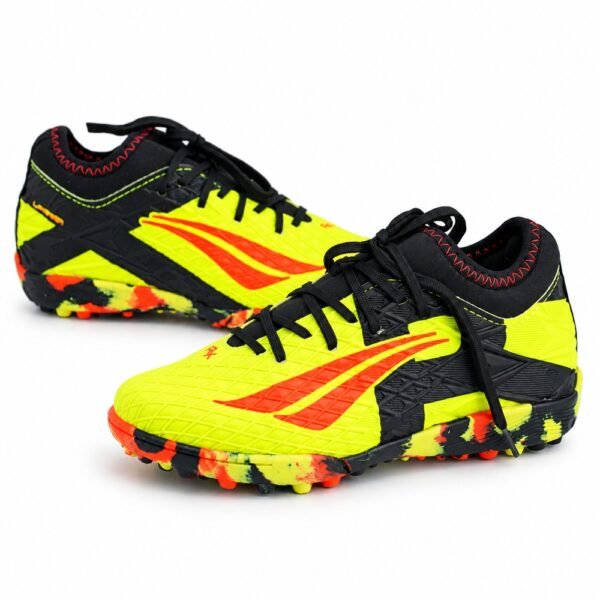 Chuteira Society Infantil Penalty RX Locker Kids Y-3 Amarelo/Laranja/Preto