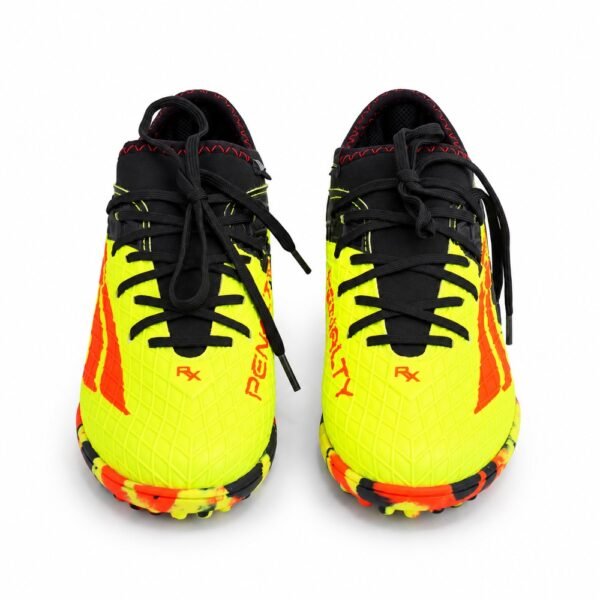 Chuteira Society Infantil Penalty RX Locker Kids Y-3 Amarelo/Laranja/Preto