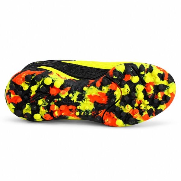 Chuteira Society Infantil Penalty RX Locker Kids Y-3 Amarelo/Laranja/Preto