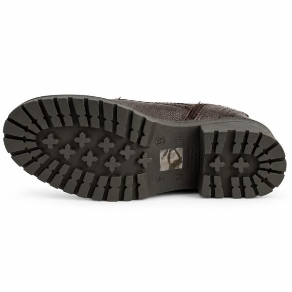 Bota Coturno Feminina Bottero em Couro Burnish Marrom 349101