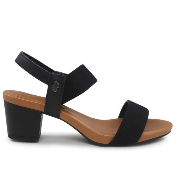 Sandália Usaflex Salto Bloco Preto Y8204