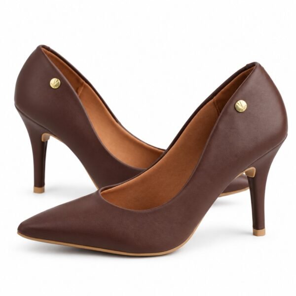 Sapato Scarpin Feminino Vizzano Chocolate 1184.1101.7286.101321