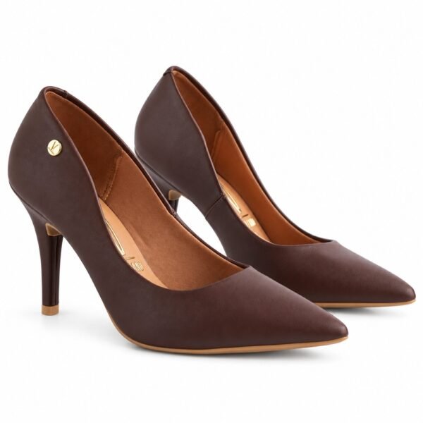 Sapato Scarpin Feminino Vizzano Chocolate 1184.1101.7286.101321