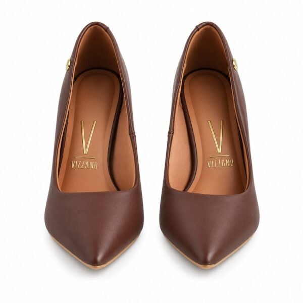 Sapato Scarpin Feminino Vizzano Chocolate 1184.1101.7286.101321