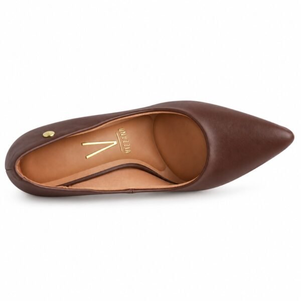Sapato Scarpin Feminino Vizzano Chocolate 1184.1101.7286.101321