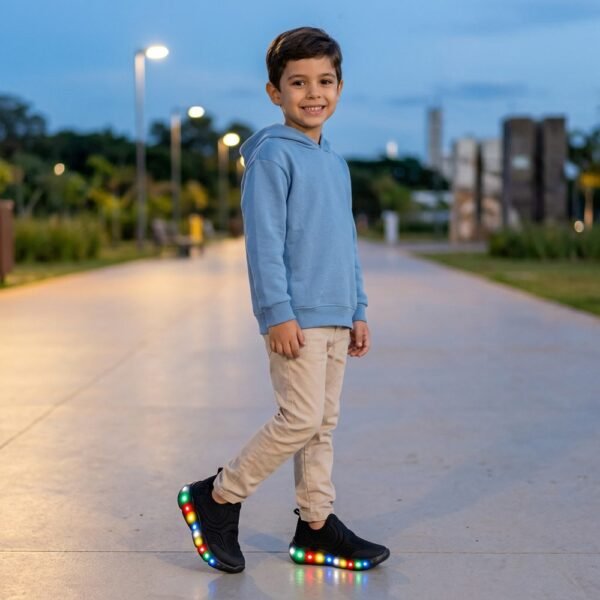 Tênis Infantil Bibi Roller Celebration 3.0 com Luz Preto 1252100