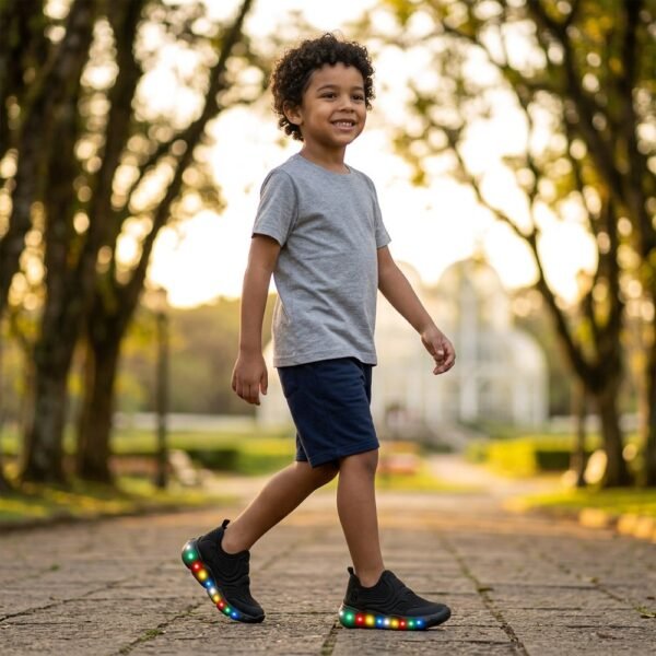 Tênis Infantil Bibi Roller Celebration 3.0 com Luz Preto 1252100