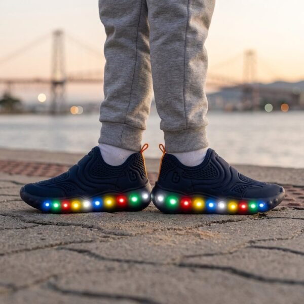 Tênis Infantil Bibi Roller Celebration 3.0 com Luz Azul Marinho 1252101