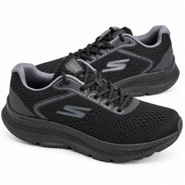 Tênis Skechers Masculino Go Run Consistent 2.0 Preto