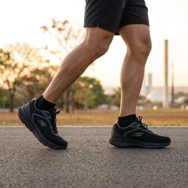 Tênis Skechers Masculino Go Run Consistent 2.0 Preto