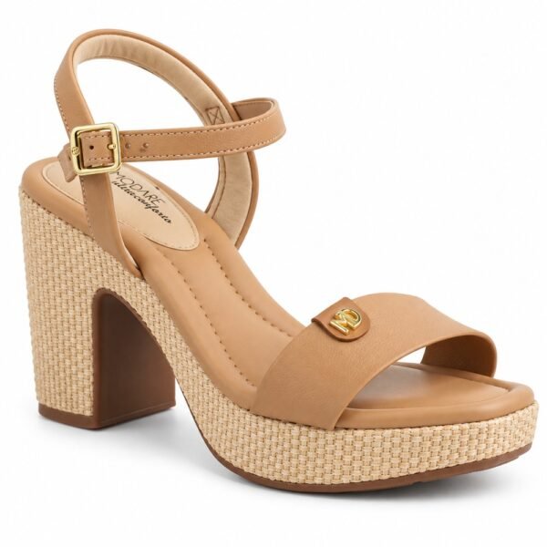 Sandália Feminina Modare Salto Bloco Camel 7203.111.30151.96781