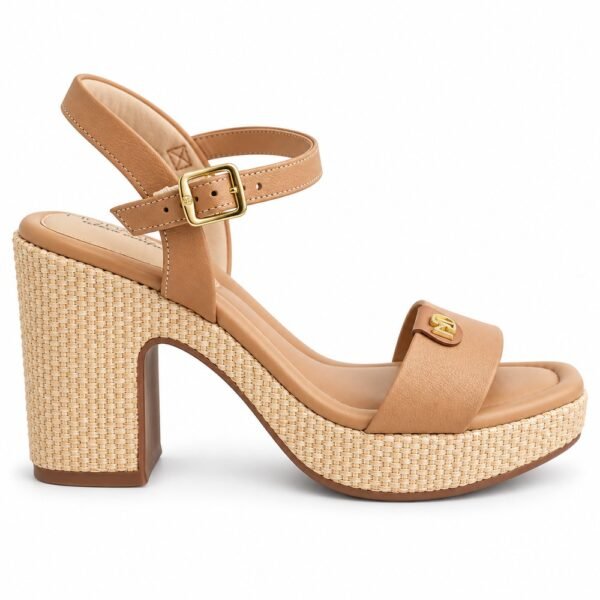 Sandália Feminina Modare Salto Bloco Camel 7203.111.30151.96781