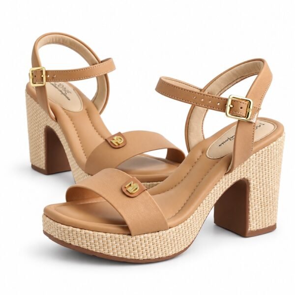 Sandália Feminina Modare Salto Bloco Camel 7203.111.30151.96781