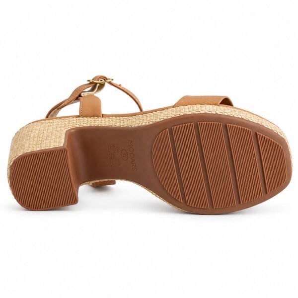 Sandália Feminina Modare Salto Bloco Camel 7203.111.30151.96781