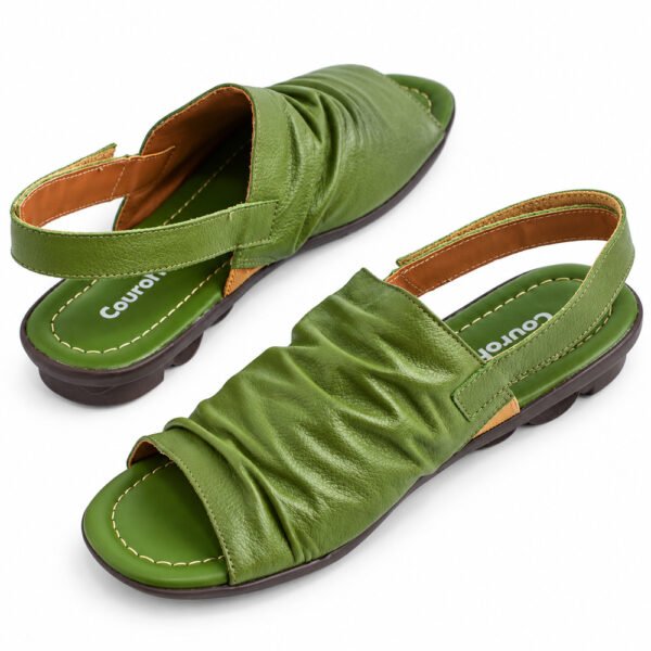 Sandália Feminina Couroflex Verde Oliva 19628