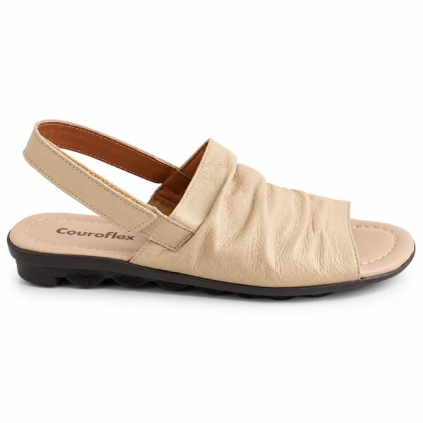 Sandália Feminina Couroflex Amêndoa 19628