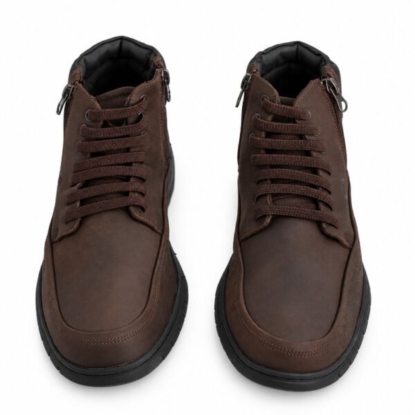 Bota Masculina Anatomic Gel Rústico Café com Zíper 7965