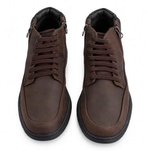 Bota Masculina Anatomic Gel Rústico Café com Zíper 7965