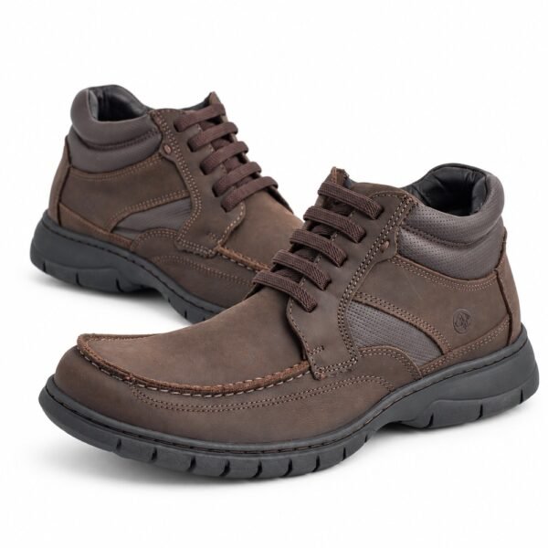 Bota Masculina Anatomic Gel Rústico Marrom 7976