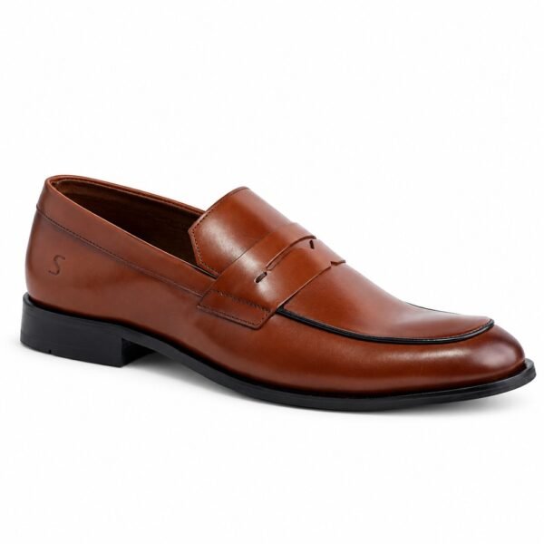 Mocassim Masculino Scatamacchia em Couro Conhaque 33010