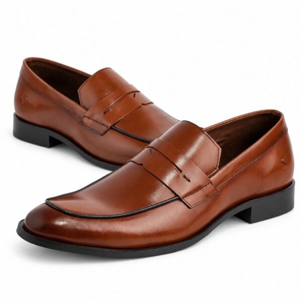 Mocassim Masculino Scatamacchia em Couro Conhaque 33010